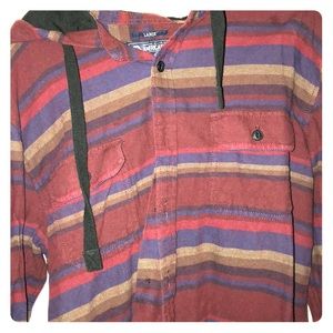 Rustic colored hooded T-shirt